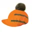 Equetech Vision Waterproof Pom Hat Silk in Orange